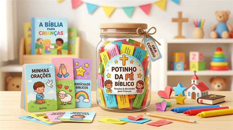 Potinho da Fé Bíblico — Material 100% Digital e Pronto Pra Imprimir