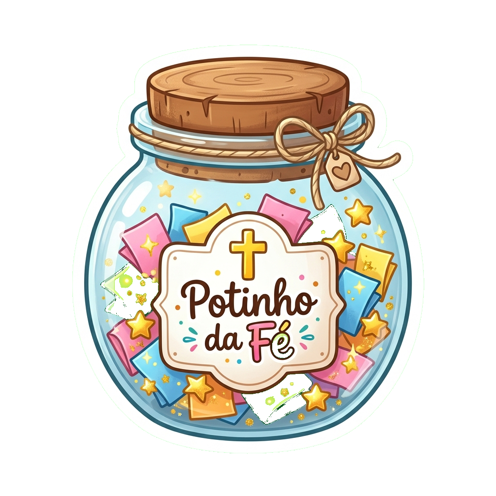 Potinho da Fé Sticker